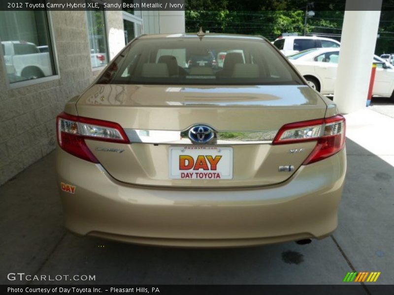 Sandy Beach Metallic / Ivory 2012 Toyota Camry Hybrid XLE