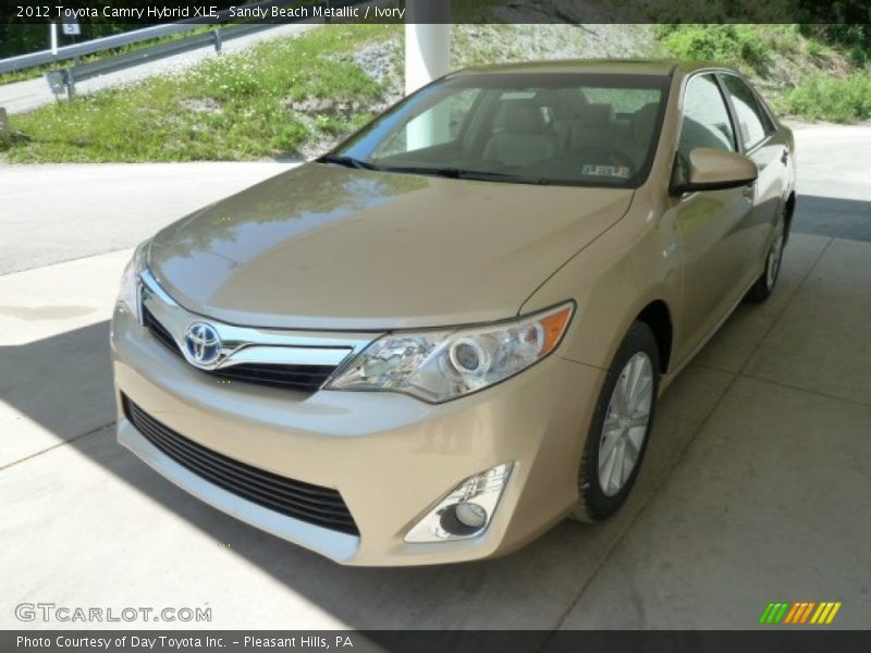 Sandy Beach Metallic / Ivory 2012 Toyota Camry Hybrid XLE