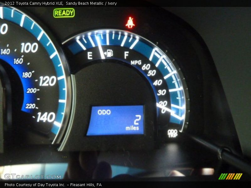 Sandy Beach Metallic / Ivory 2012 Toyota Camry Hybrid XLE