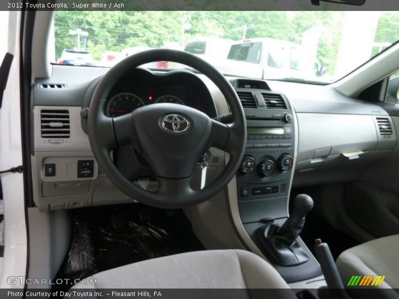 Super White / Ash 2012 Toyota Corolla