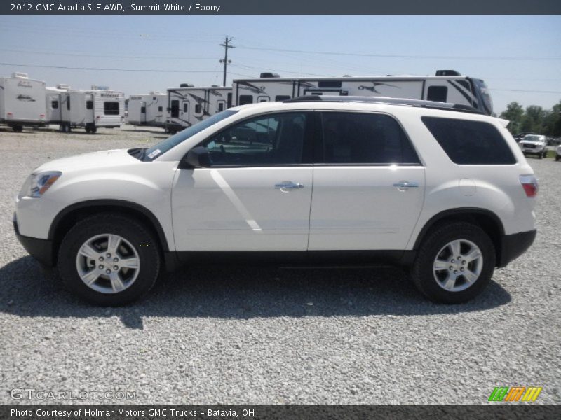 Summit White / Ebony 2012 GMC Acadia SLE AWD
