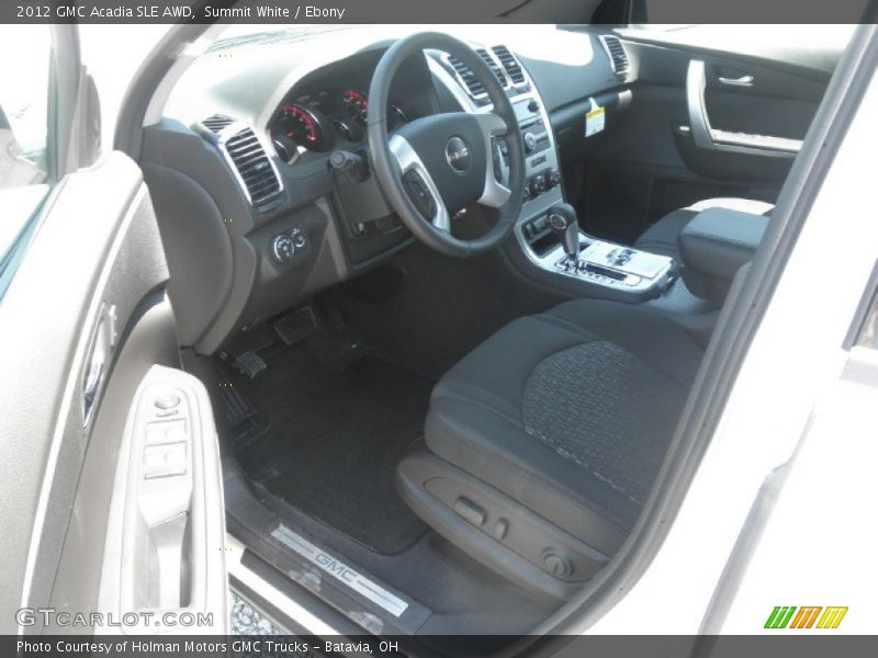Summit White / Ebony 2012 GMC Acadia SLE AWD
