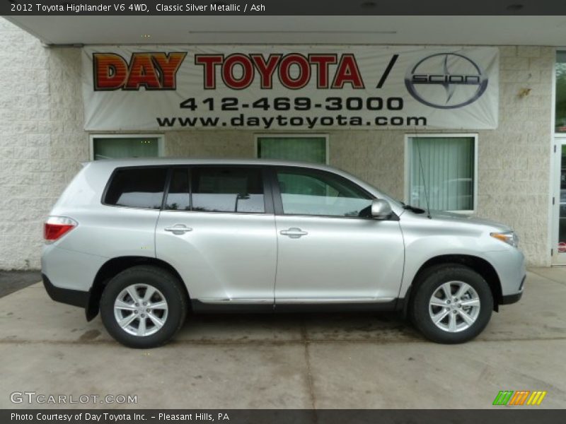 Classic Silver Metallic / Ash 2012 Toyota Highlander V6 4WD