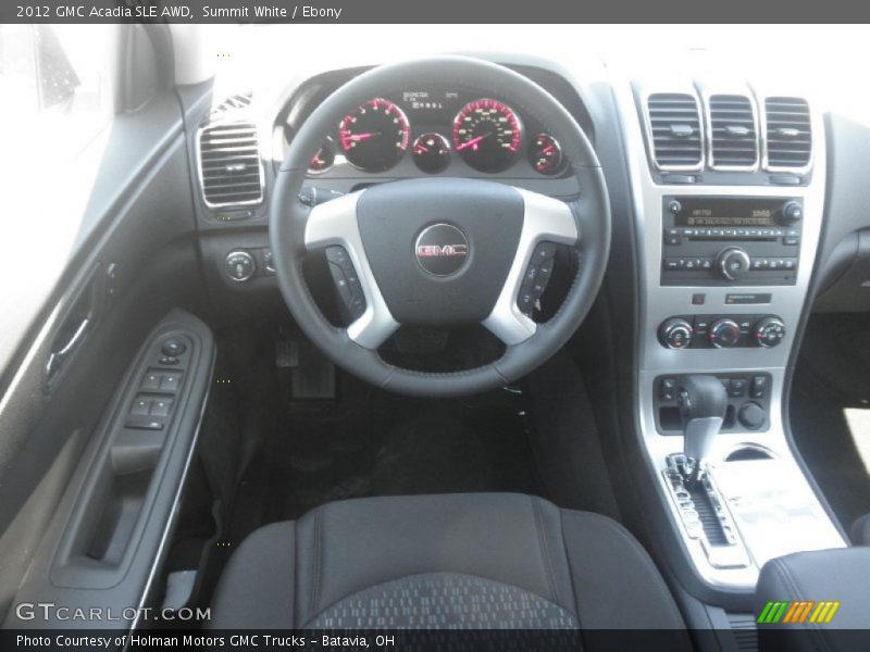 Summit White / Ebony 2012 GMC Acadia SLE AWD