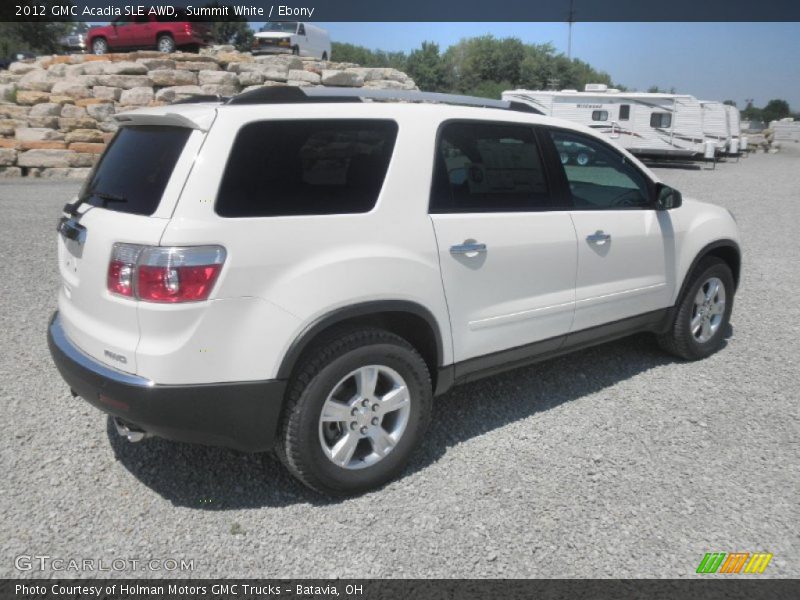 Summit White / Ebony 2012 GMC Acadia SLE AWD