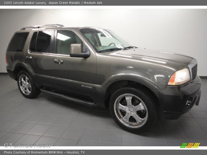Aspen Green Metallic / Medium Ash 2003 Lincoln Aviator Luxury