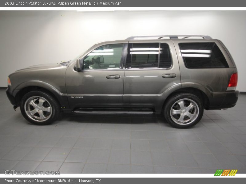Aspen Green Metallic / Medium Ash 2003 Lincoln Aviator Luxury