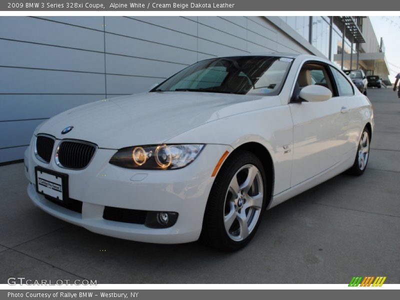 Alpine White / Cream Beige Dakota Leather 2009 BMW 3 Series 328xi Coupe