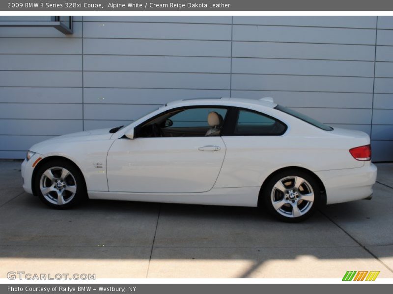 Alpine White / Cream Beige Dakota Leather 2009 BMW 3 Series 328xi Coupe