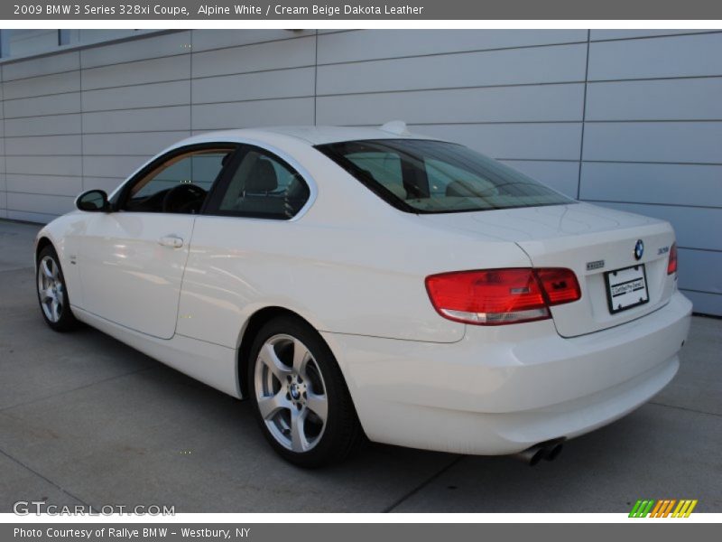 Alpine White / Cream Beige Dakota Leather 2009 BMW 3 Series 328xi Coupe