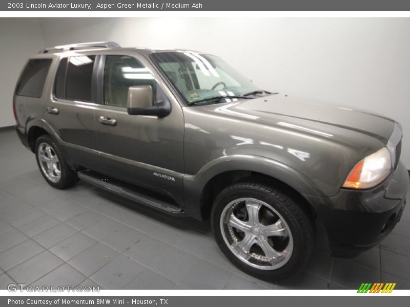 Aspen Green Metallic / Medium Ash 2003 Lincoln Aviator Luxury
