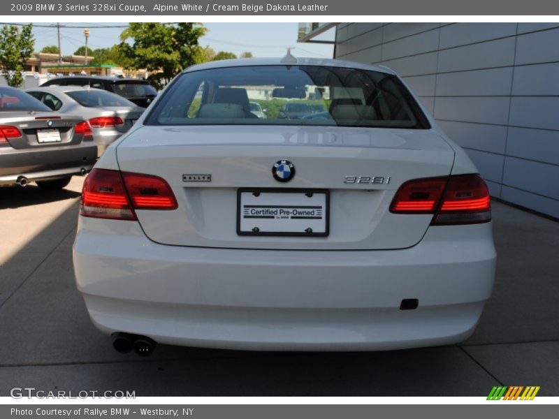 Alpine White / Cream Beige Dakota Leather 2009 BMW 3 Series 328xi Coupe