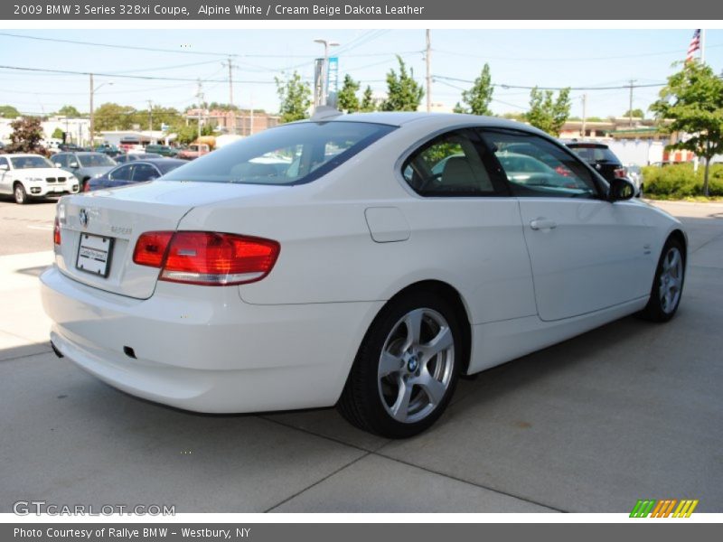 Alpine White / Cream Beige Dakota Leather 2009 BMW 3 Series 328xi Coupe