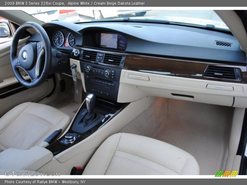Alpine White / Cream Beige Dakota Leather 2009 BMW 3 Series 328xi Coupe