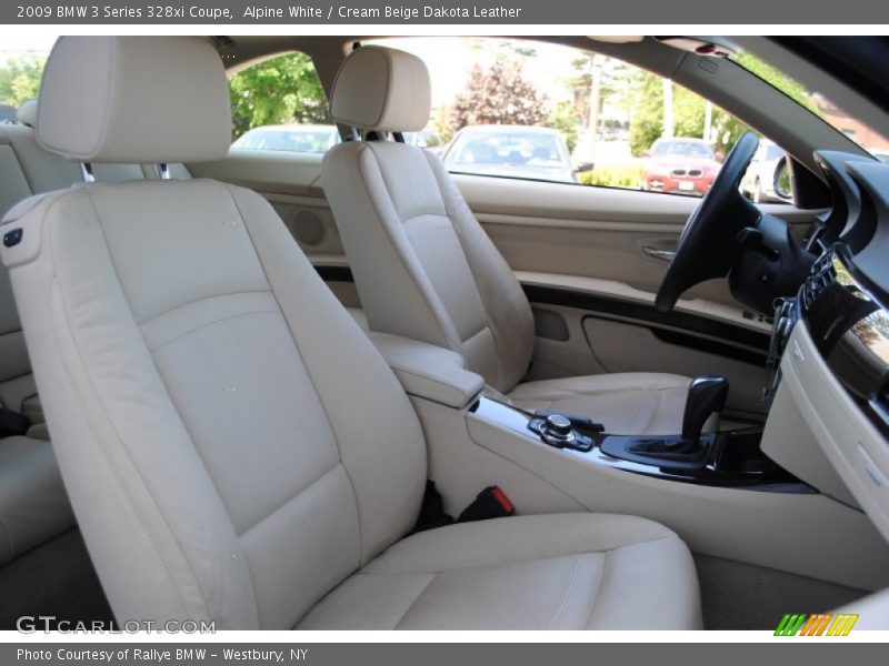 Alpine White / Cream Beige Dakota Leather 2009 BMW 3 Series 328xi Coupe