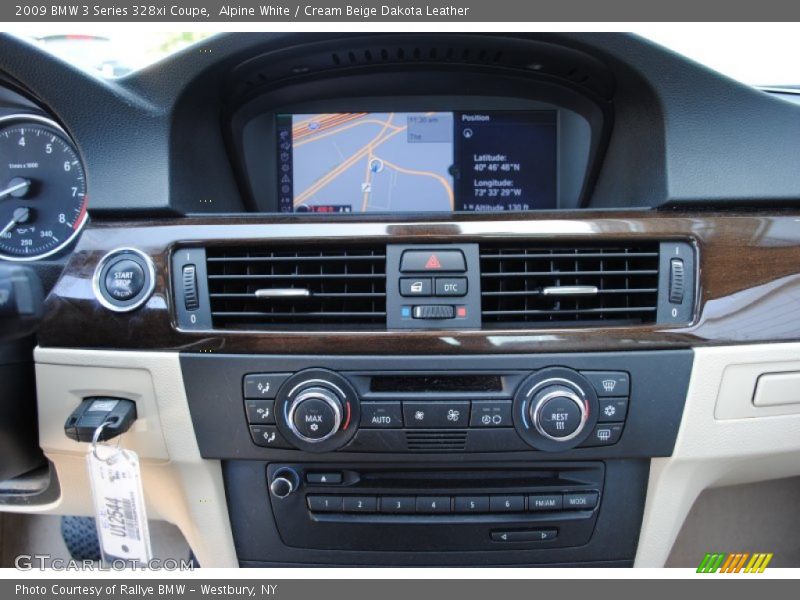 Alpine White / Cream Beige Dakota Leather 2009 BMW 3 Series 328xi Coupe