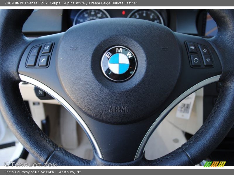 Alpine White / Cream Beige Dakota Leather 2009 BMW 3 Series 328xi Coupe