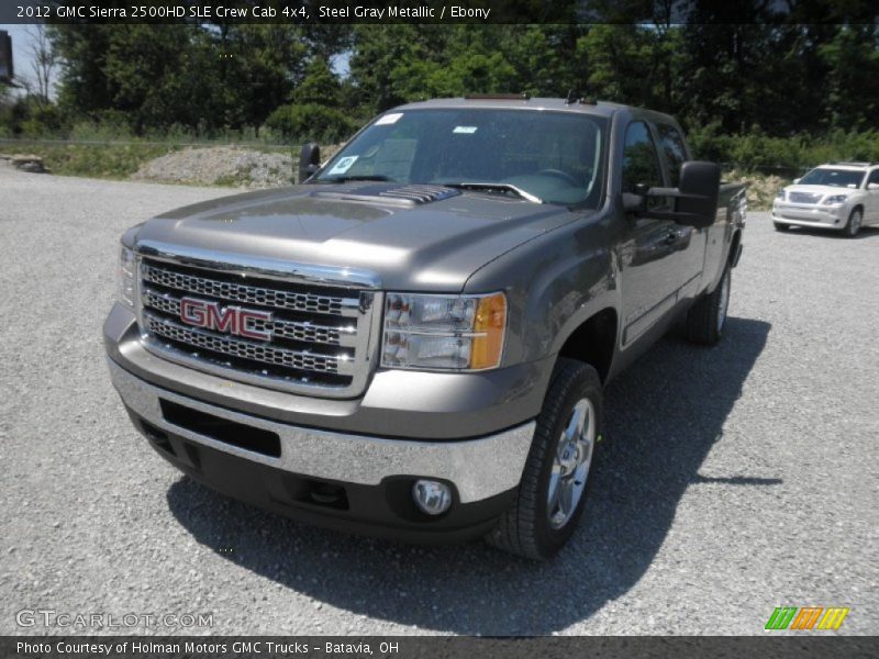 Steel Gray Metallic / Ebony 2012 GMC Sierra 2500HD SLE Crew Cab 4x4