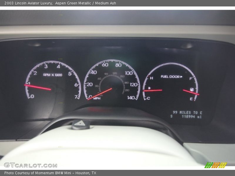 Aspen Green Metallic / Medium Ash 2003 Lincoln Aviator Luxury