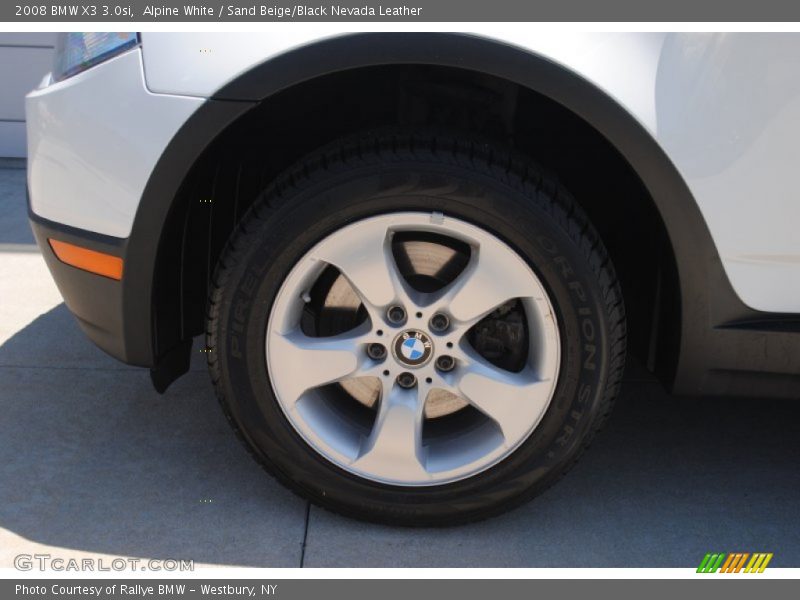 Alpine White / Sand Beige/Black Nevada Leather 2008 BMW X3 3.0si