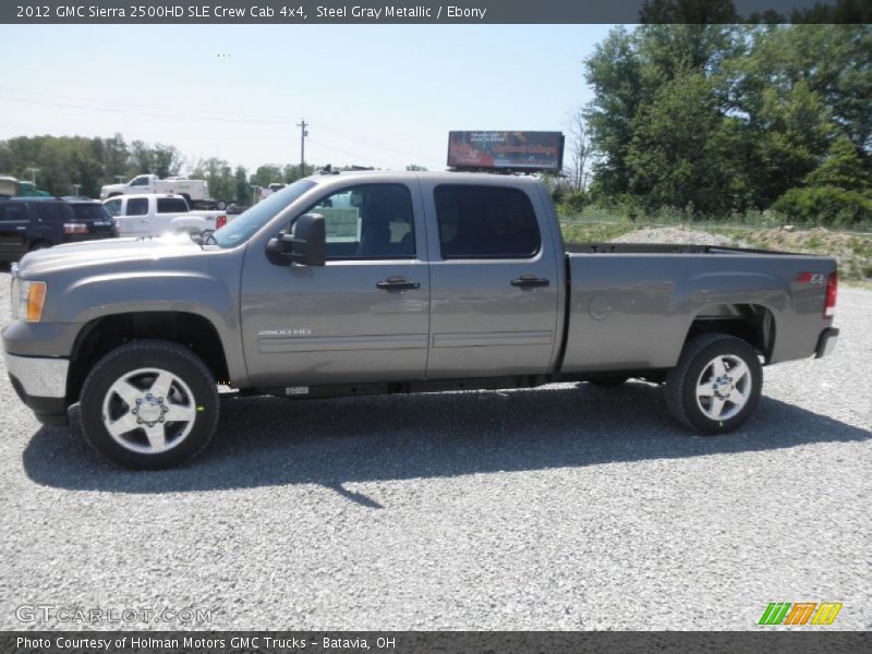Steel Gray Metallic / Ebony 2012 GMC Sierra 2500HD SLE Crew Cab 4x4