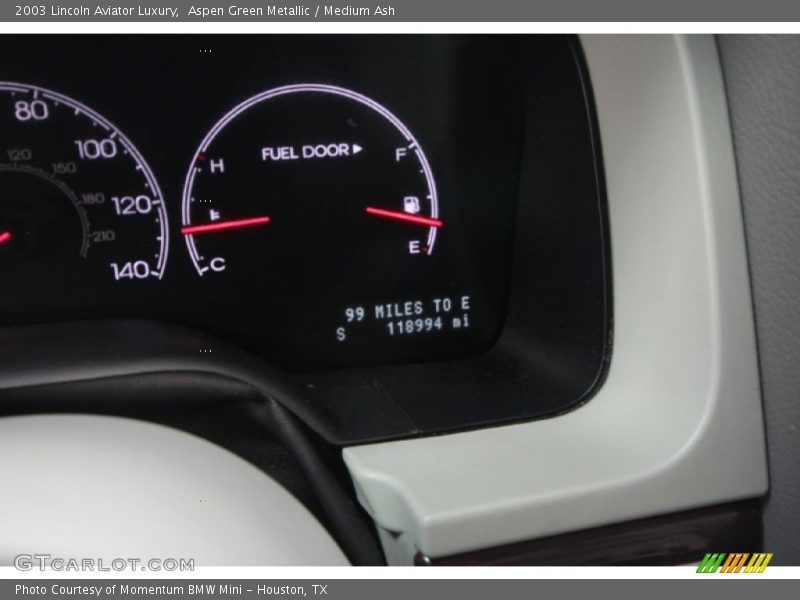 Aspen Green Metallic / Medium Ash 2003 Lincoln Aviator Luxury