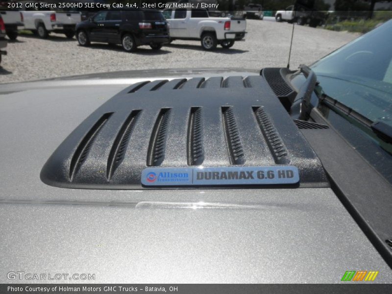 Steel Gray Metallic / Ebony 2012 GMC Sierra 2500HD SLE Crew Cab 4x4