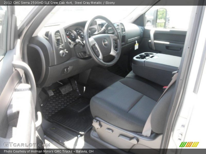 Steel Gray Metallic / Ebony 2012 GMC Sierra 2500HD SLE Crew Cab 4x4