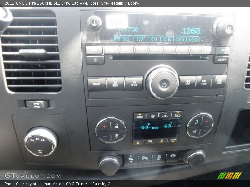 Steel Gray Metallic / Ebony 2012 GMC Sierra 2500HD SLE Crew Cab 4x4