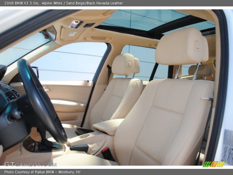 Alpine White / Sand Beige/Black Nevada Leather 2008 BMW X3 3.0si