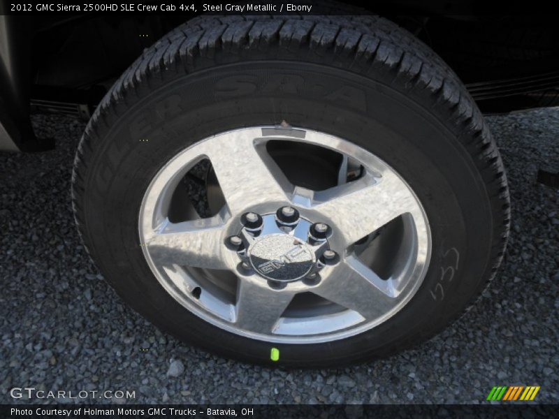 Steel Gray Metallic / Ebony 2012 GMC Sierra 2500HD SLE Crew Cab 4x4
