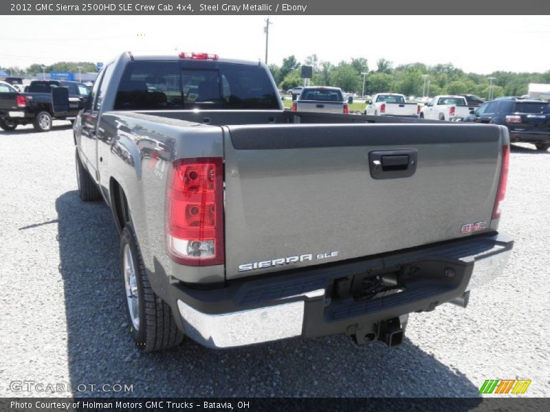 Steel Gray Metallic / Ebony 2012 GMC Sierra 2500HD SLE Crew Cab 4x4