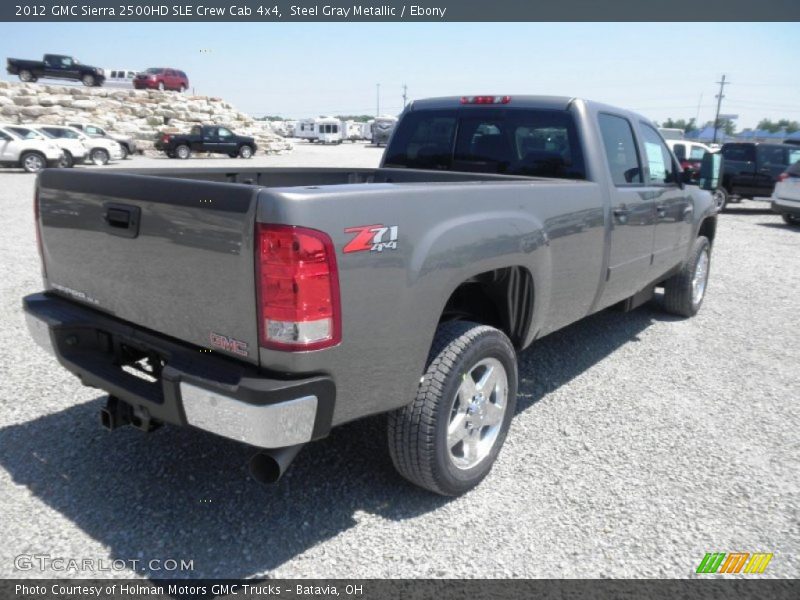 Steel Gray Metallic / Ebony 2012 GMC Sierra 2500HD SLE Crew Cab 4x4