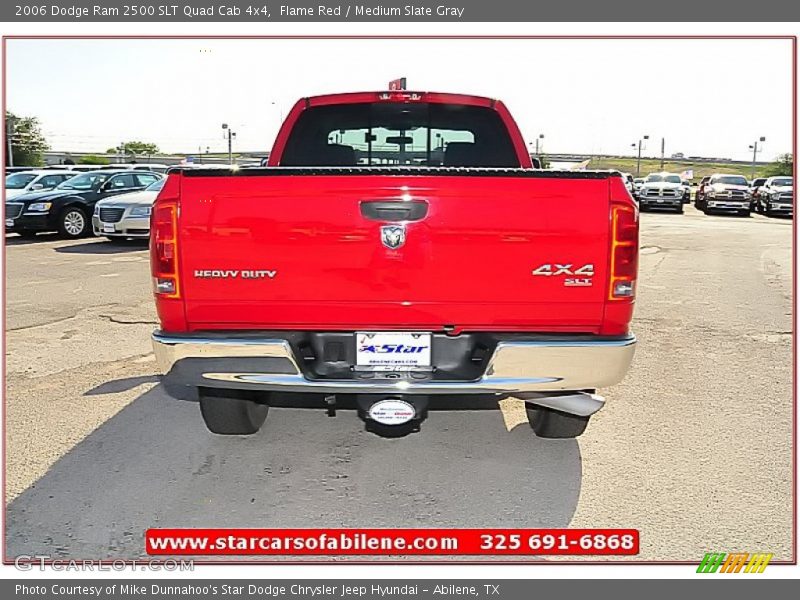 Flame Red / Medium Slate Gray 2006 Dodge Ram 2500 SLT Quad Cab 4x4