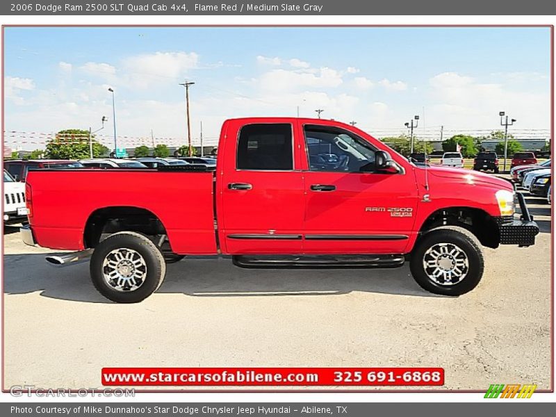 Flame Red / Medium Slate Gray 2006 Dodge Ram 2500 SLT Quad Cab 4x4