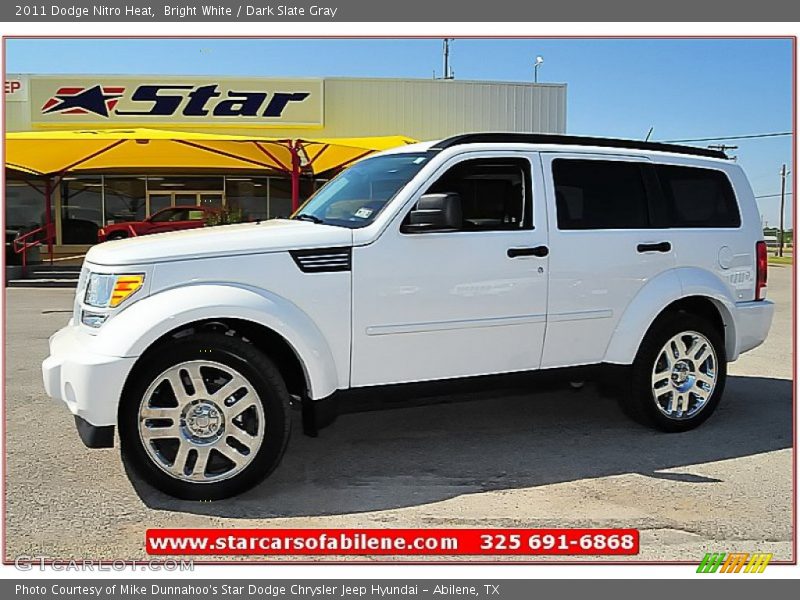 Bright White / Dark Slate Gray 2011 Dodge Nitro Heat
