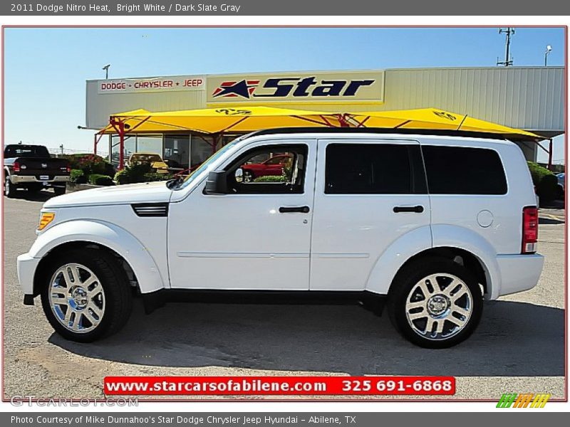 Bright White / Dark Slate Gray 2011 Dodge Nitro Heat