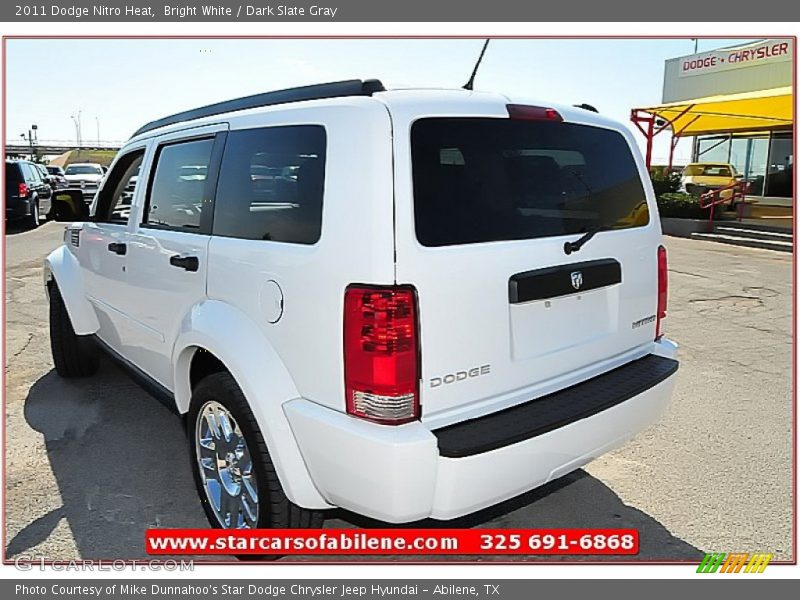 Bright White / Dark Slate Gray 2011 Dodge Nitro Heat