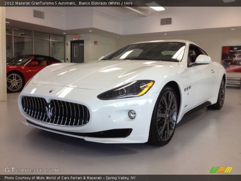 Bianco Eldorado (White) / Nero 2012 Maserati GranTurismo S Automatic