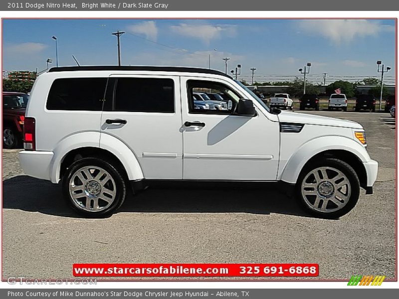 Bright White / Dark Slate Gray 2011 Dodge Nitro Heat
