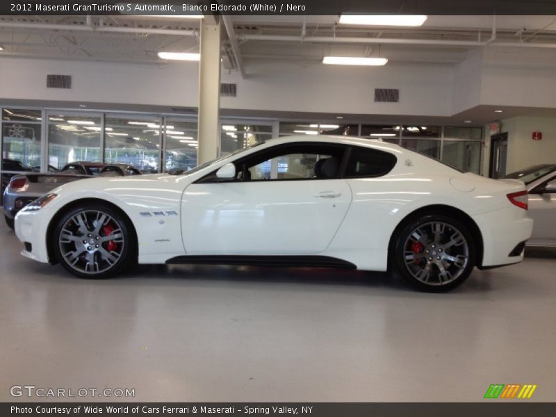 Bianco Eldorado (White) / Nero 2012 Maserati GranTurismo S Automatic