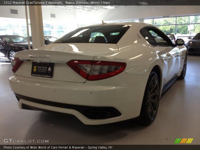 Bianco Eldorado (White) / Nero 2012 Maserati GranTurismo S Automatic