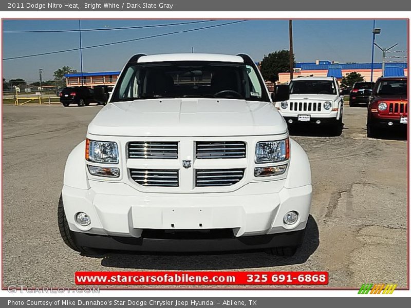 Bright White / Dark Slate Gray 2011 Dodge Nitro Heat