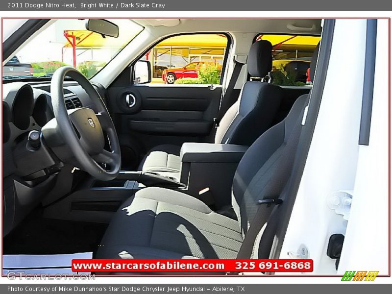 Bright White / Dark Slate Gray 2011 Dodge Nitro Heat