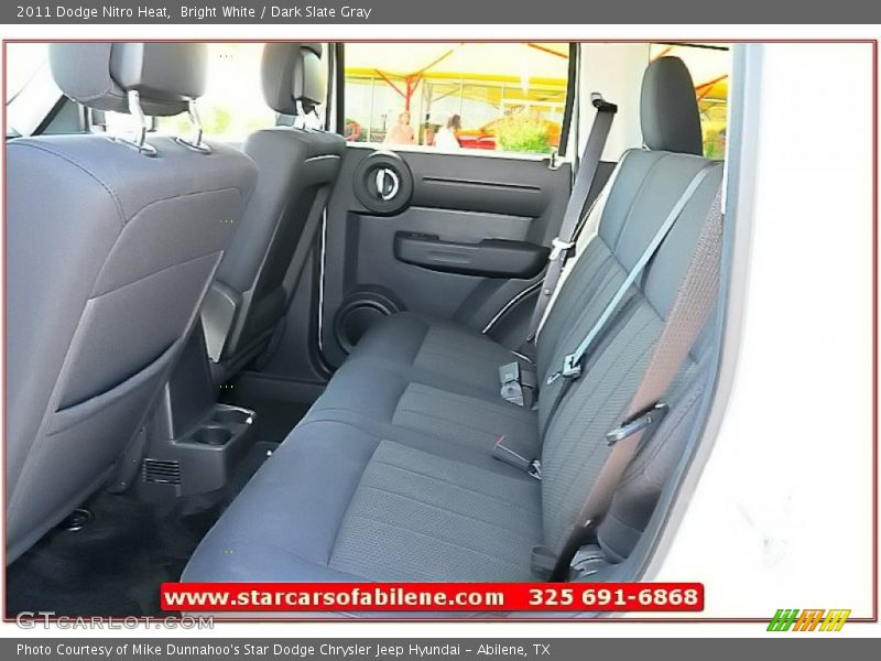 Bright White / Dark Slate Gray 2011 Dodge Nitro Heat