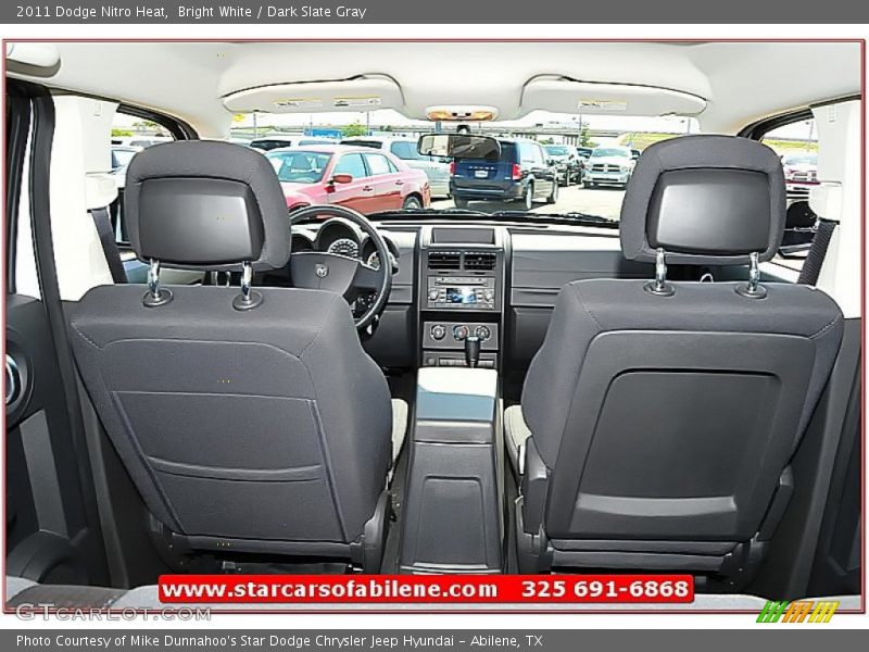 Bright White / Dark Slate Gray 2011 Dodge Nitro Heat