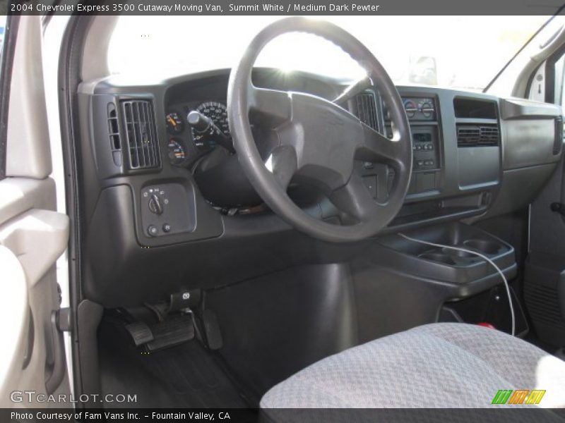 Summit White / Medium Dark Pewter 2004 Chevrolet Express 3500 Cutaway Moving Van