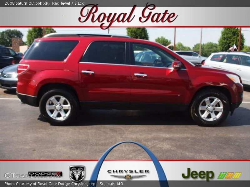 Red Jewel / Black 2008 Saturn Outlook XR