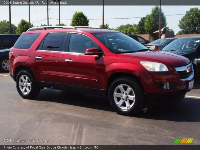 Red Jewel / Black 2008 Saturn Outlook XR