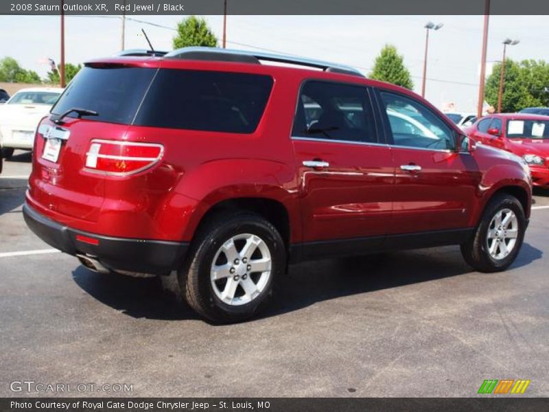 Red Jewel / Black 2008 Saturn Outlook XR